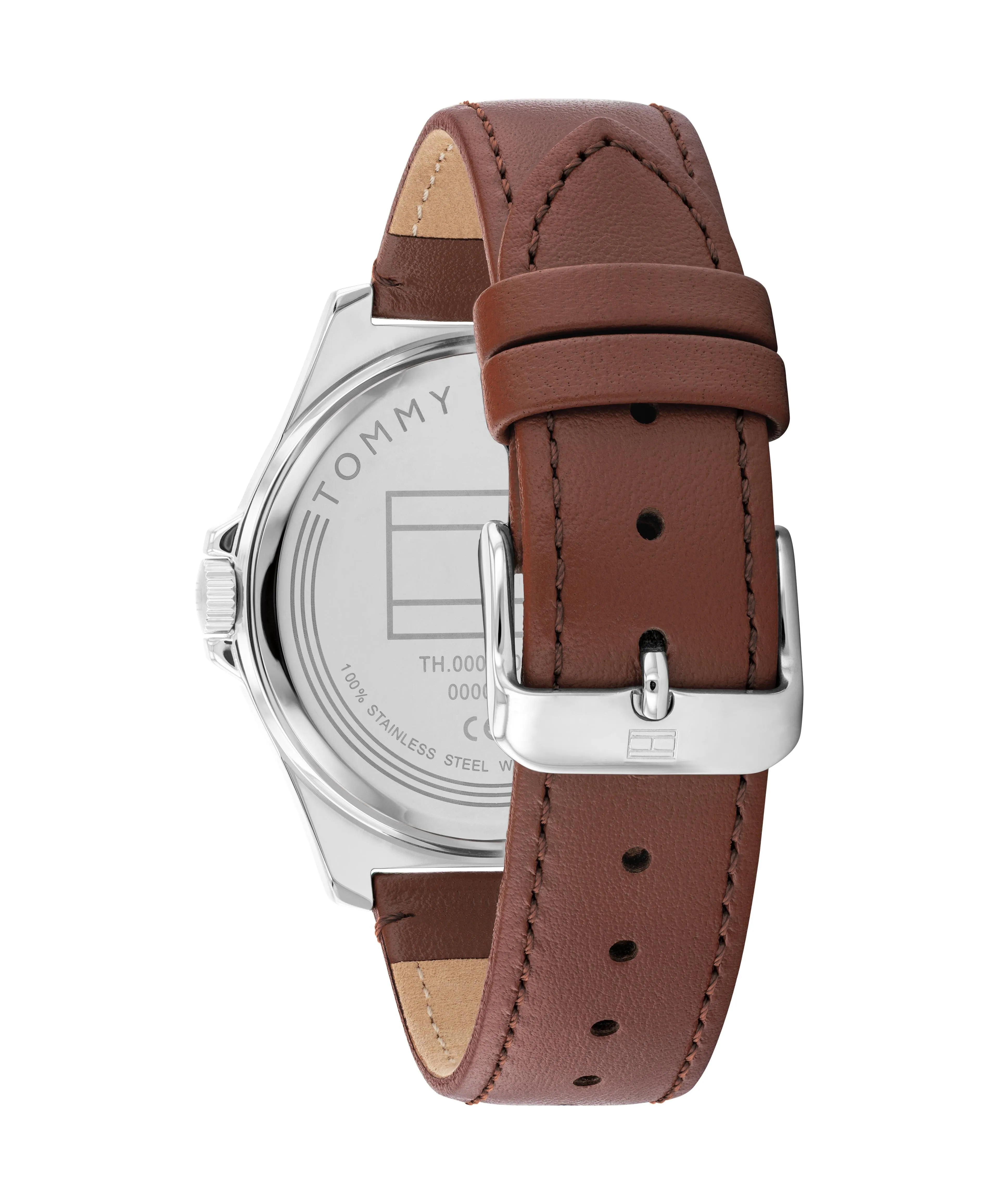 Tommy Hilfiger Norris Brown Leather Green Dial Men's Watch 1710602