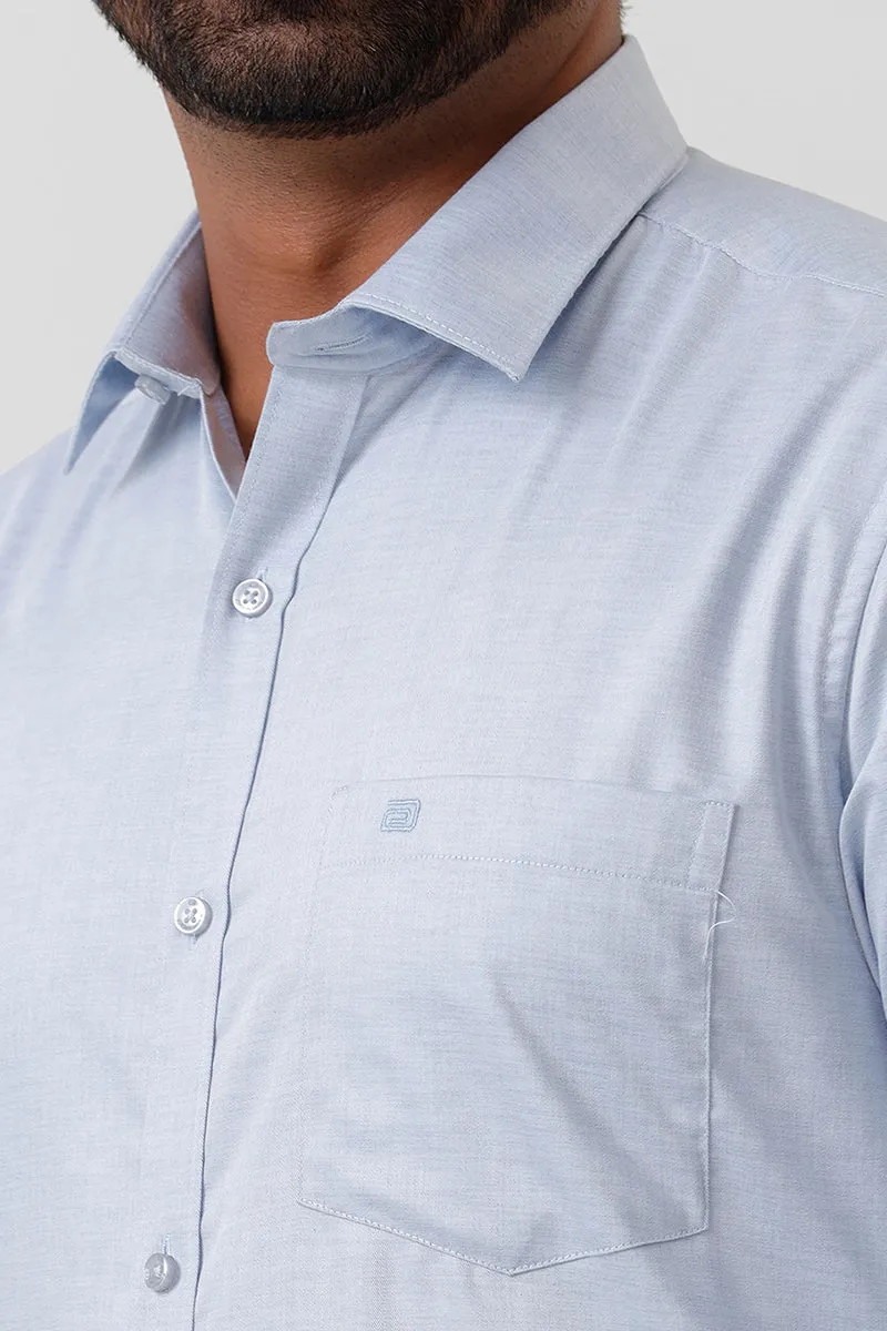 Tornado - Pastel Blue Formal Shirts For Men | Ariser