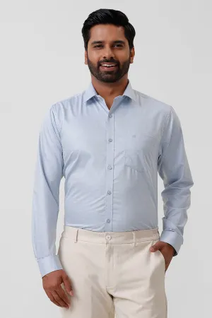 Tornado - Pastel Blue Formal Shirts For Men | Ariser