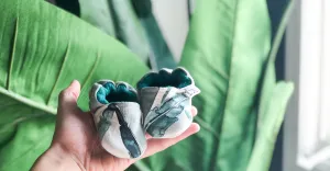 Tropical Leaf Half and Half Moccs