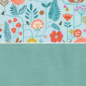 Turquoise Corduroy Dungarees (Pre-order)