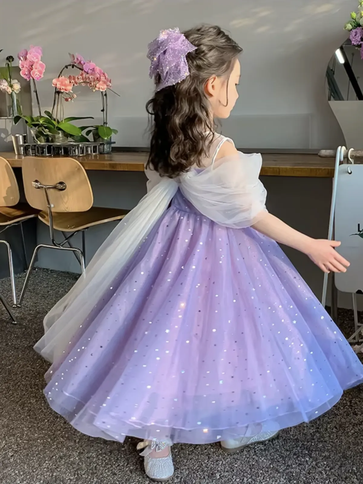 Twilight Bow Starry Tulle Dress