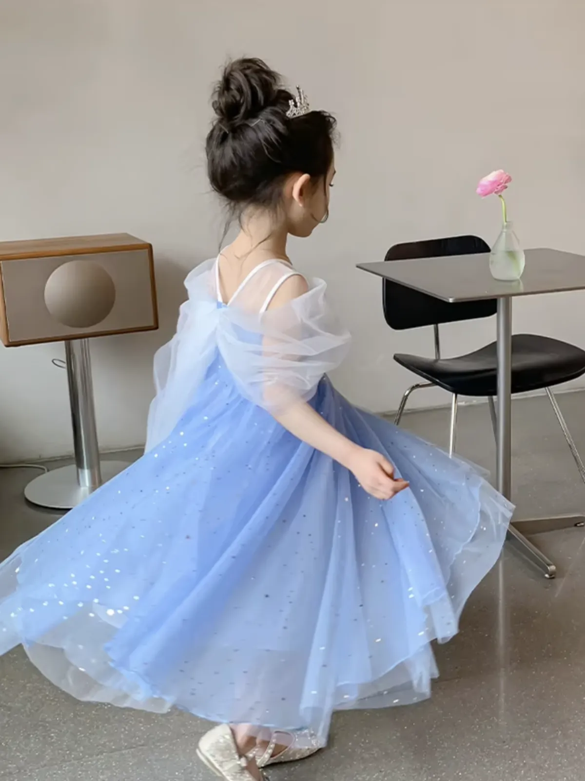 Twilight Bow Starry Tulle Dress