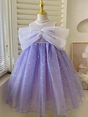 Twilight Bow Starry Tulle Dress