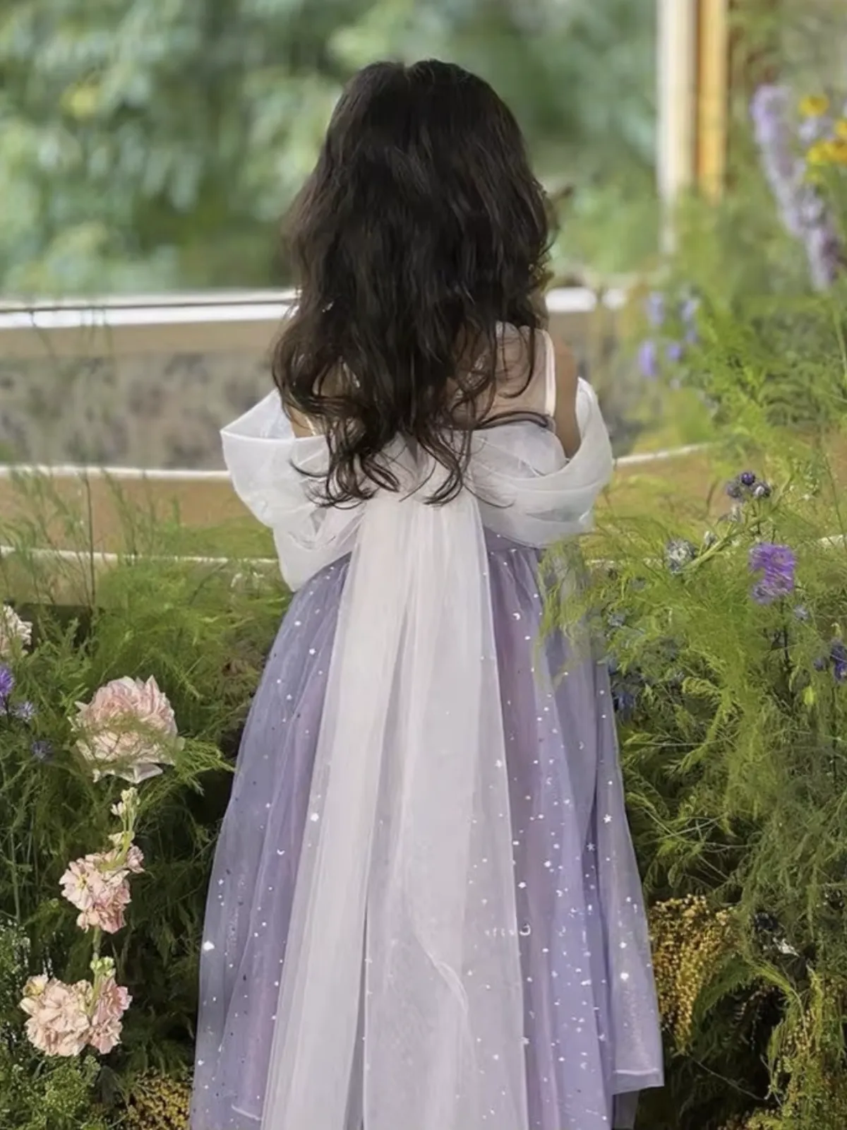 Twilight Bow Starry Tulle Dress