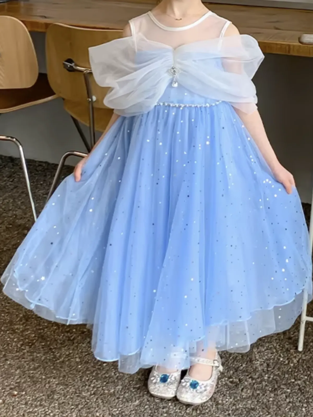 Twilight Bow Starry Tulle Dress