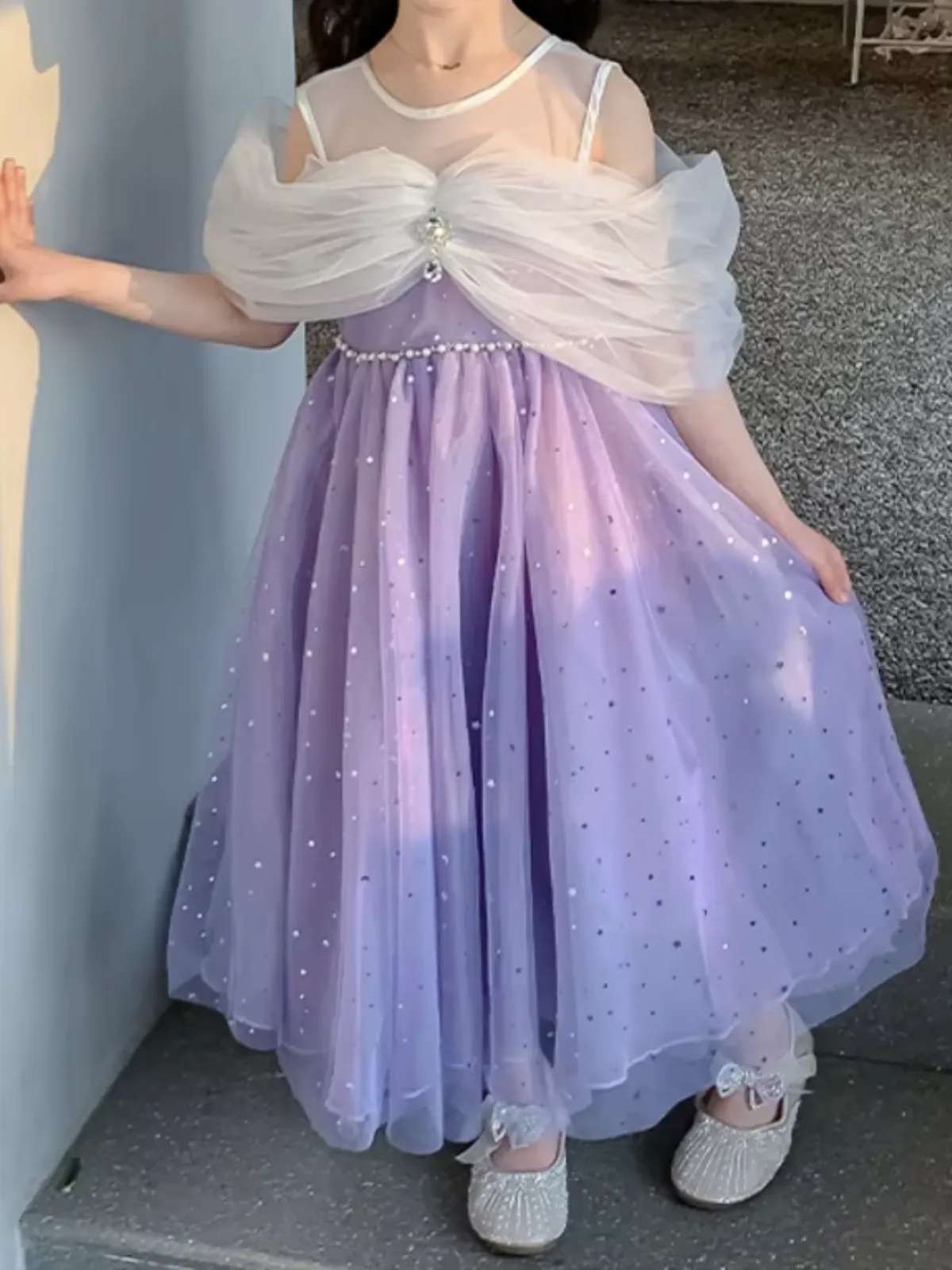 Twilight Bow Starry Tulle Dress