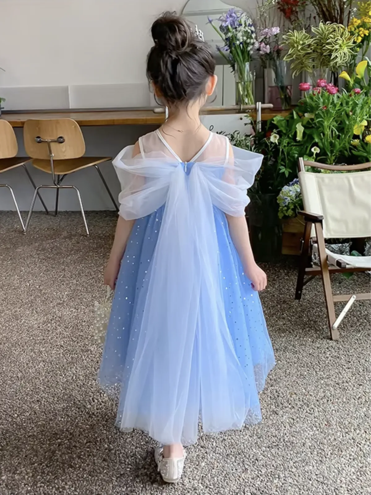 Twilight Bow Starry Tulle Dress