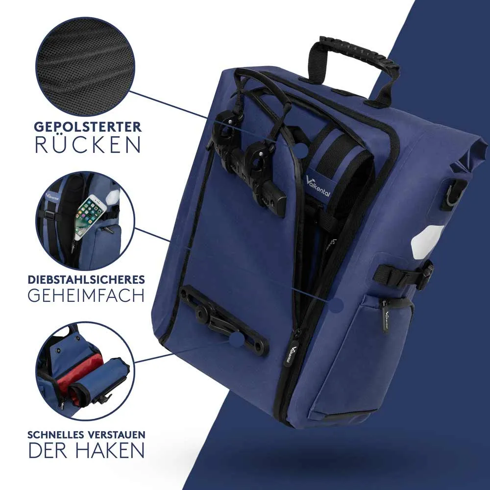 VALKENTAL ValkPro 3-in-1 Fahrradtasche 19-26L