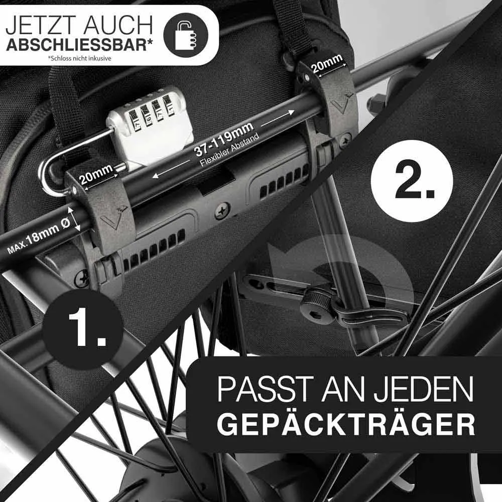 VALKENTAL ValkPro 3-in-1 Fahrradtasche 19-26L