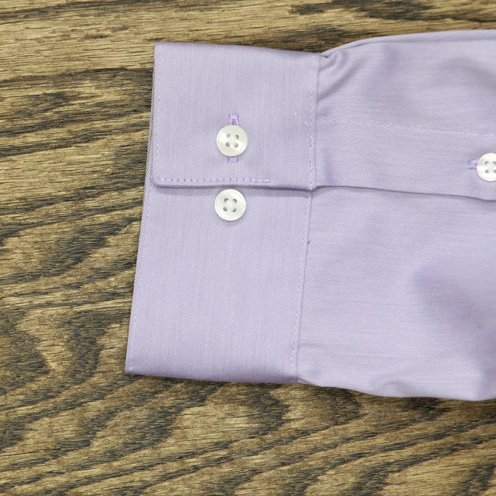 Van Heusen Ultra Wrinkle Free Stretch Dress Shirt Lavender XL 17-17 1/2 32-33