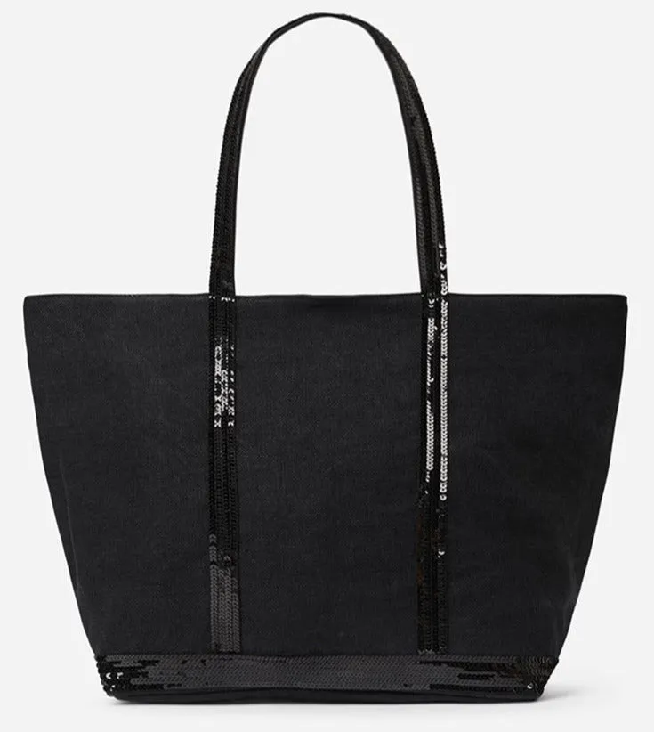 VB - Cabas Linen Tote | Noir