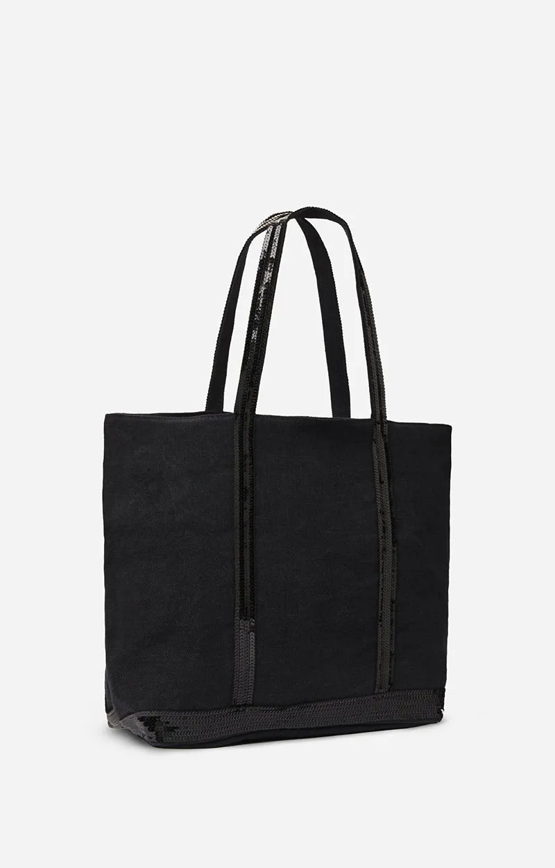 VB - Cabas Linen Tote | Noir