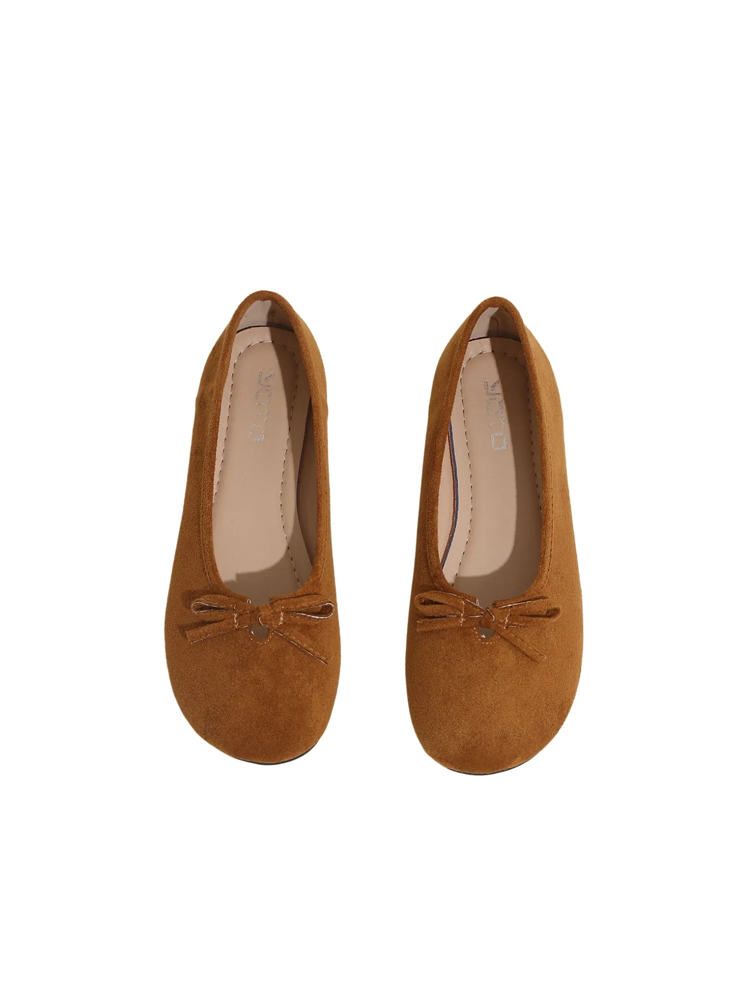 Velouré Axis Close Toe Suede Loafer-Apricot
