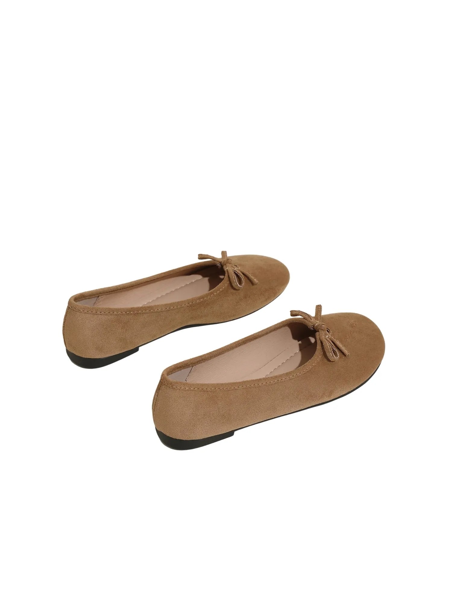 Velouré Axis Close Toe Suede Loafer-Apricot