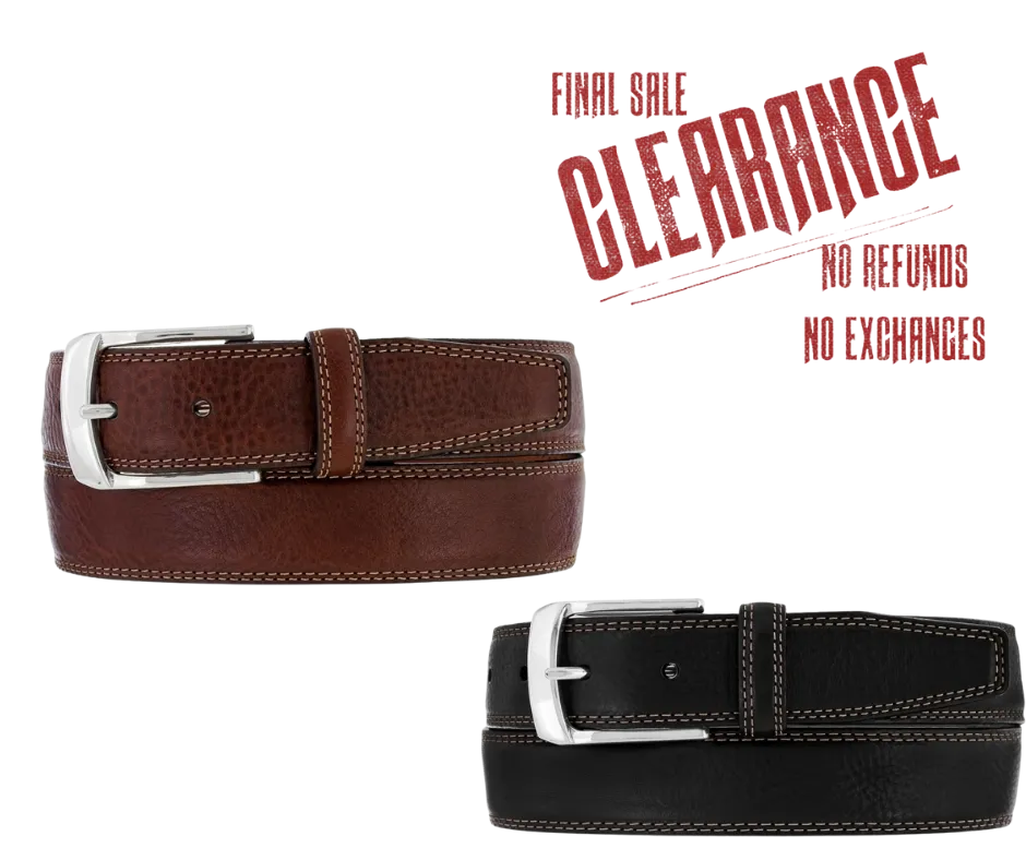 Ventura Classic Leather Dress Belt by Brighton