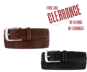 Ventura Classic Leather Dress Belt by Brighton