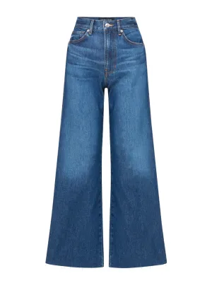Veronica Beard Taylor Cropped High Rise Jeans in Bright Blue