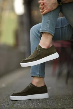 Vince Eva Sole Lace Detail Casual Shoes in Green