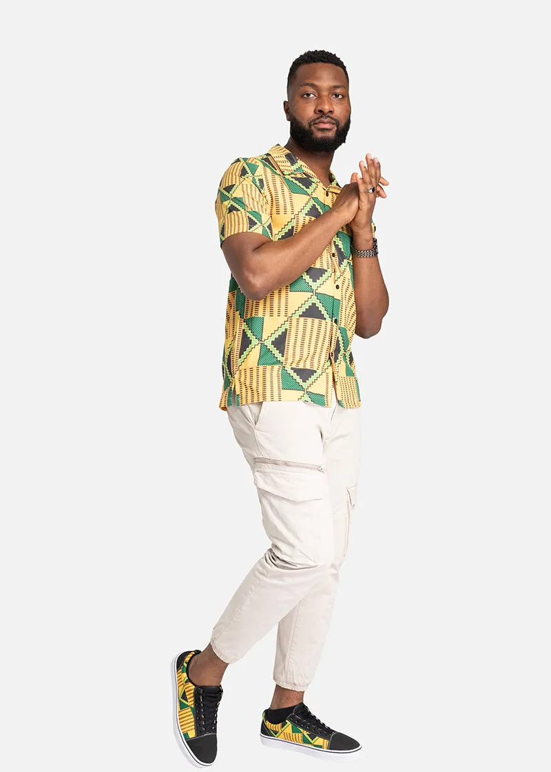 Wale African Print Men's Low Top Sporting Shoes