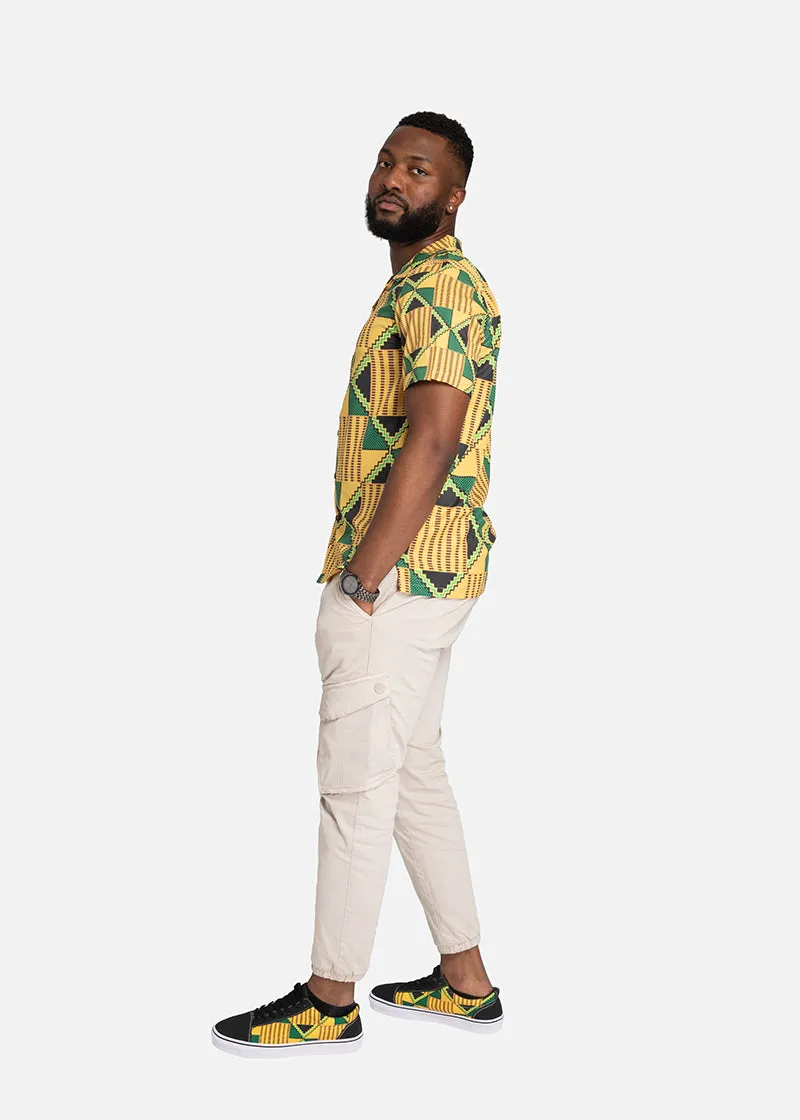 Wale African Print Men's Low Top Sporting Shoes