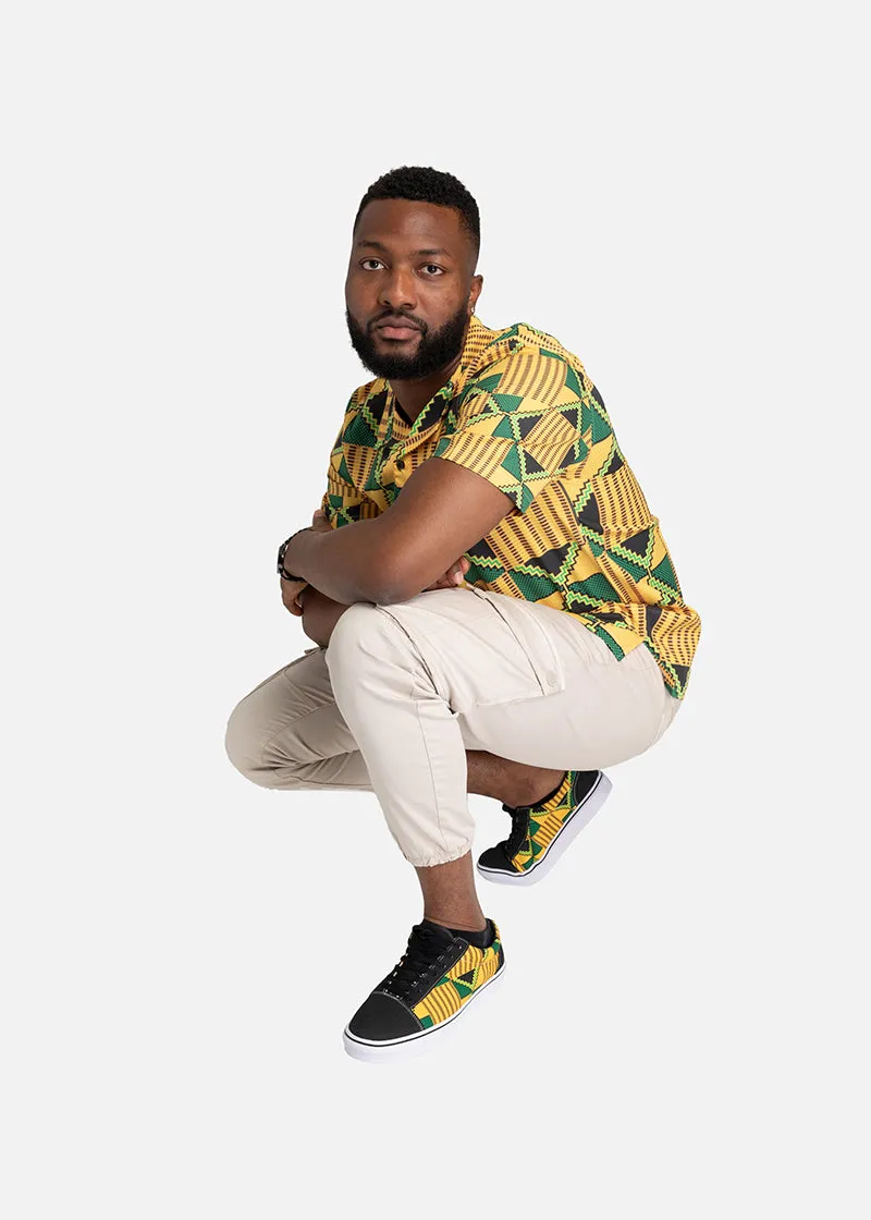 Wale African Print Men's Low Top Sporting Shoes