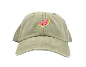 Watermelon Slice Embroidered Baseball Hat – Unisex Adjustable Dad Cap