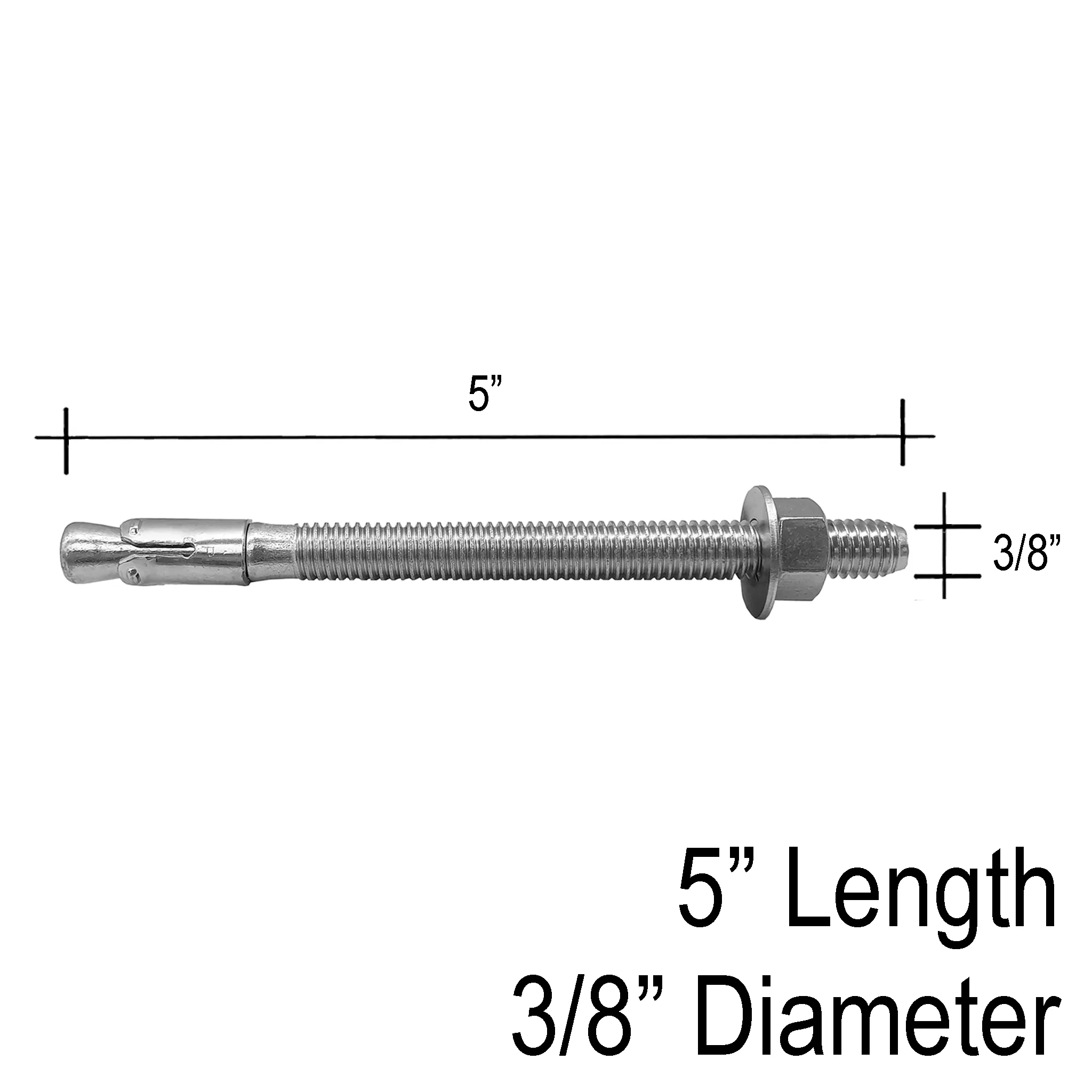 Wedge Anchor - 3/8" X 5" (For Spigots & Base Shoe - Concrete Installation)