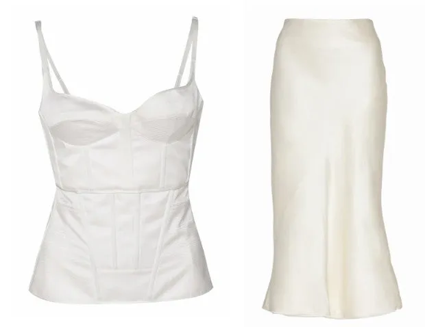 White Jennifer Lawrence Sweetheart Dress Tea Length Prom Celebrity Formal Dress BAM Gala