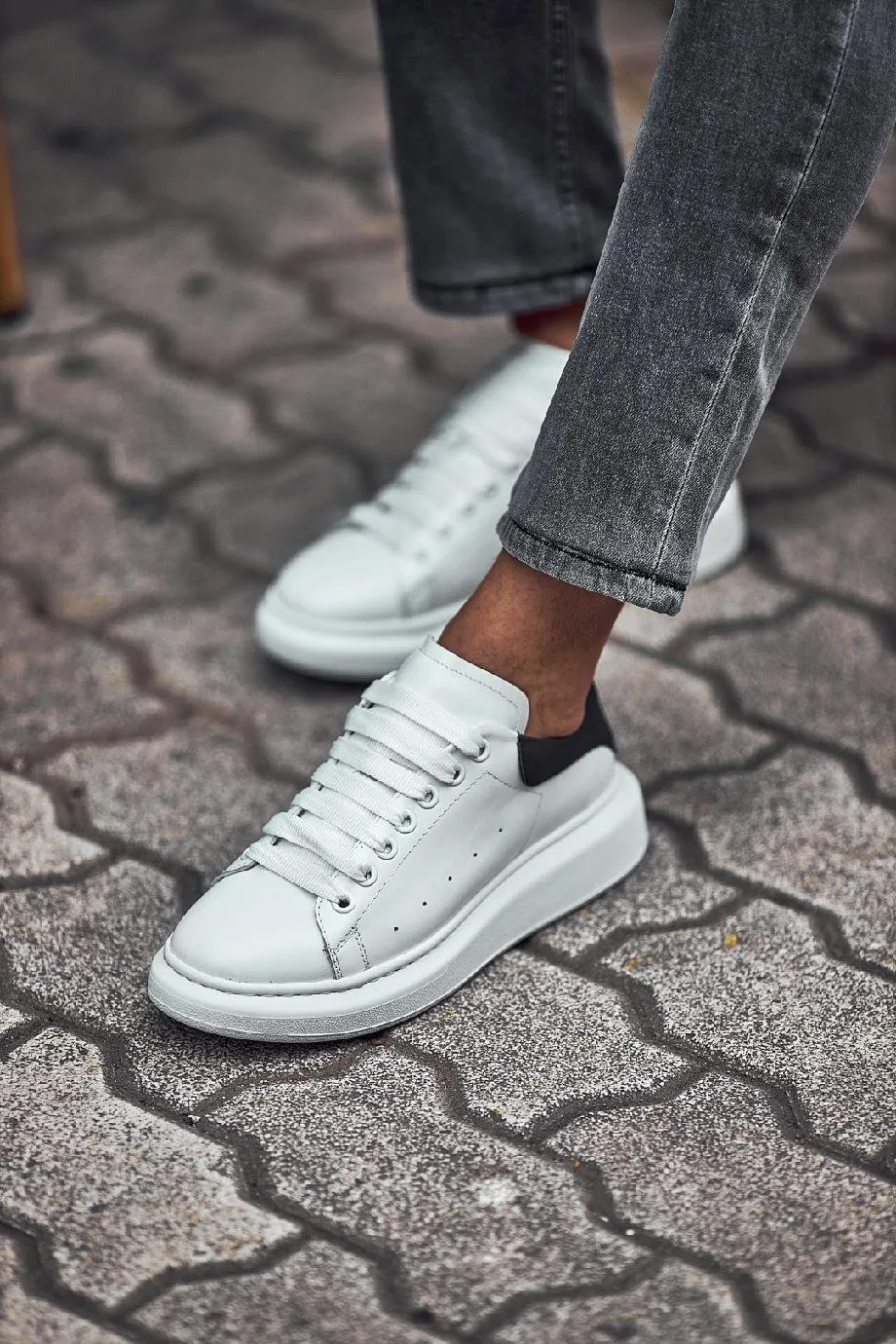White Leather Sneakers