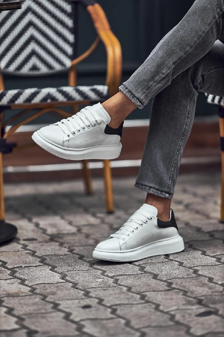 White Leather Sneakers