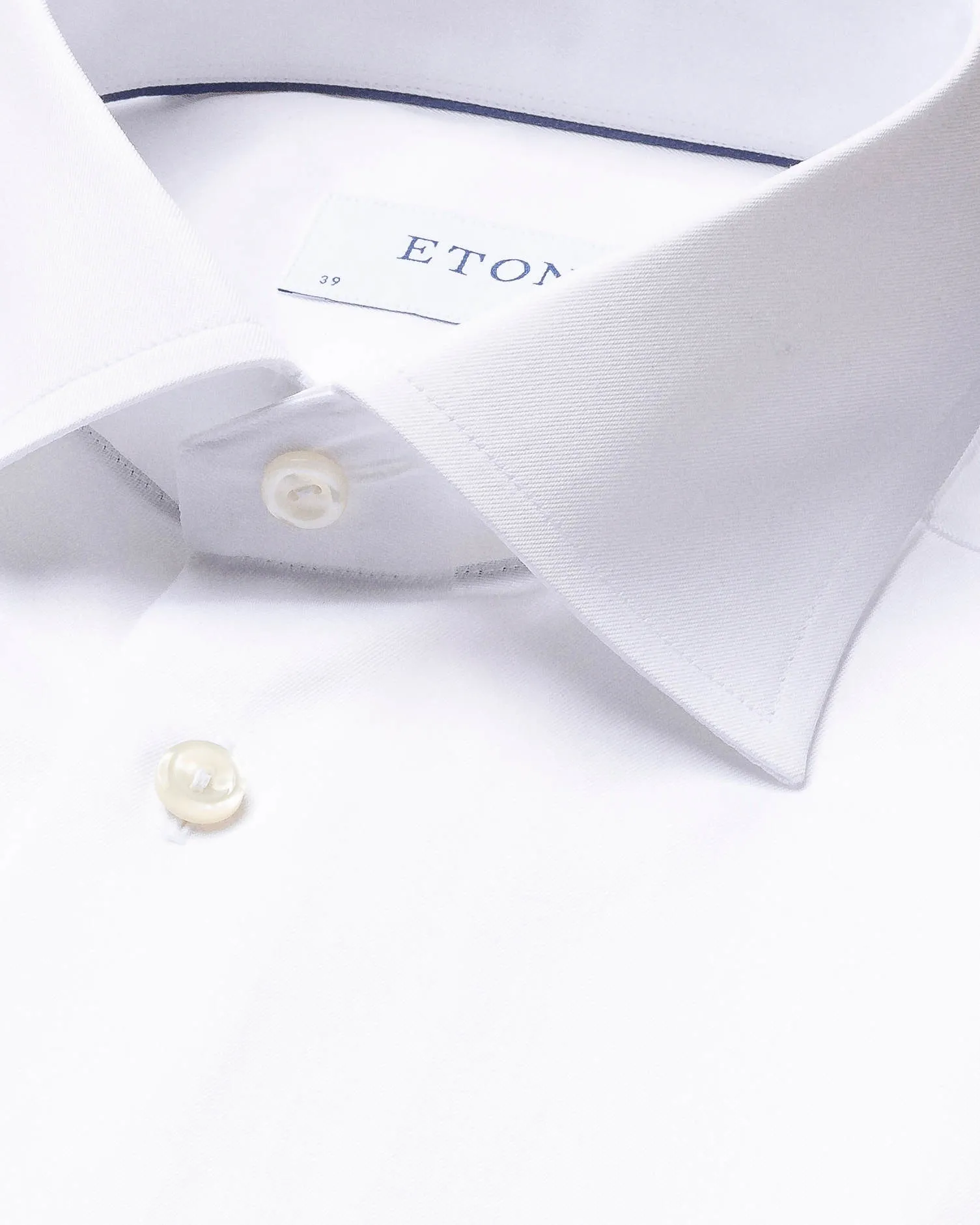 White Signature Twill Shirt - Contemporary Fit