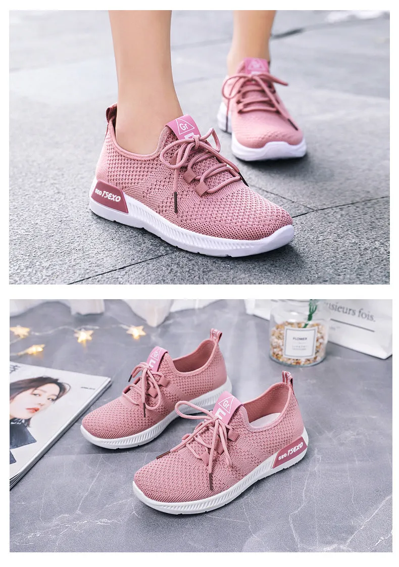 Woman Sport Shoes Mesh Breathable Trainers