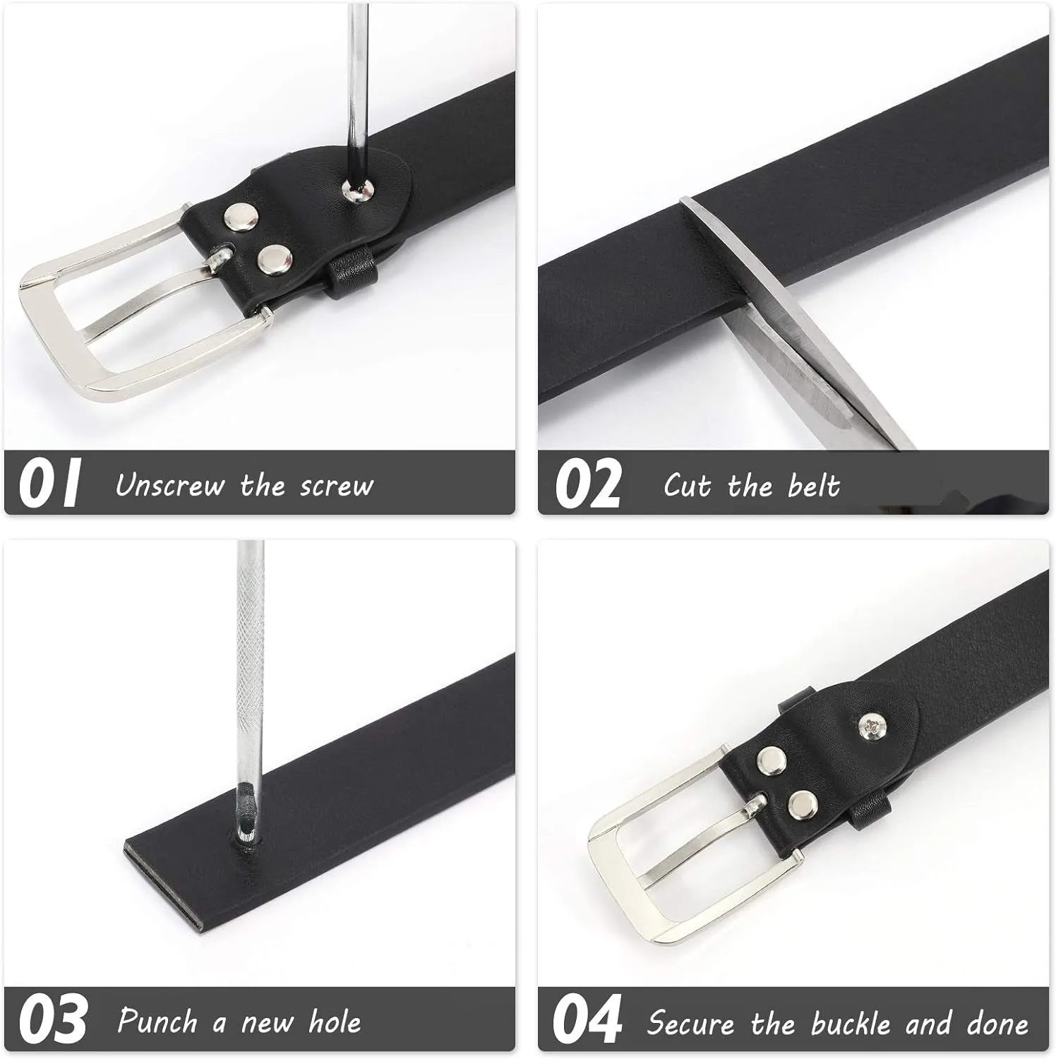 Women Casual Leather Belt for Jeans Pants and Dress