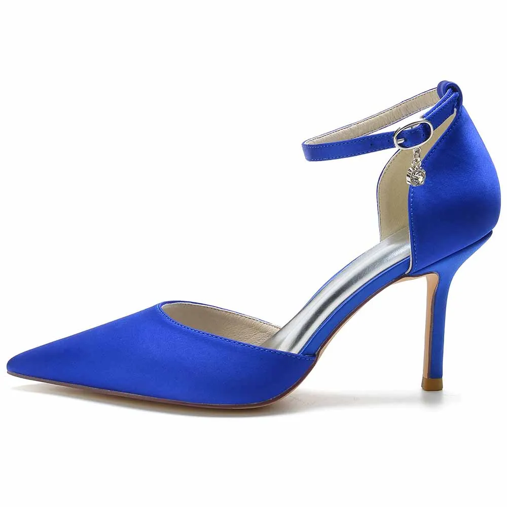 Womens Ankle Strap Pumps Party Heels Formal Dress Shoes