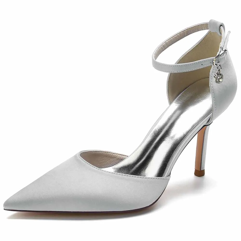 Womens Ankle Strap Pumps Party Heels Formal Dress Shoes