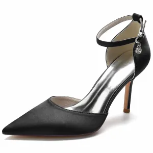 Womens Ankle Strap Pumps Party Heels Formal Dress Shoes