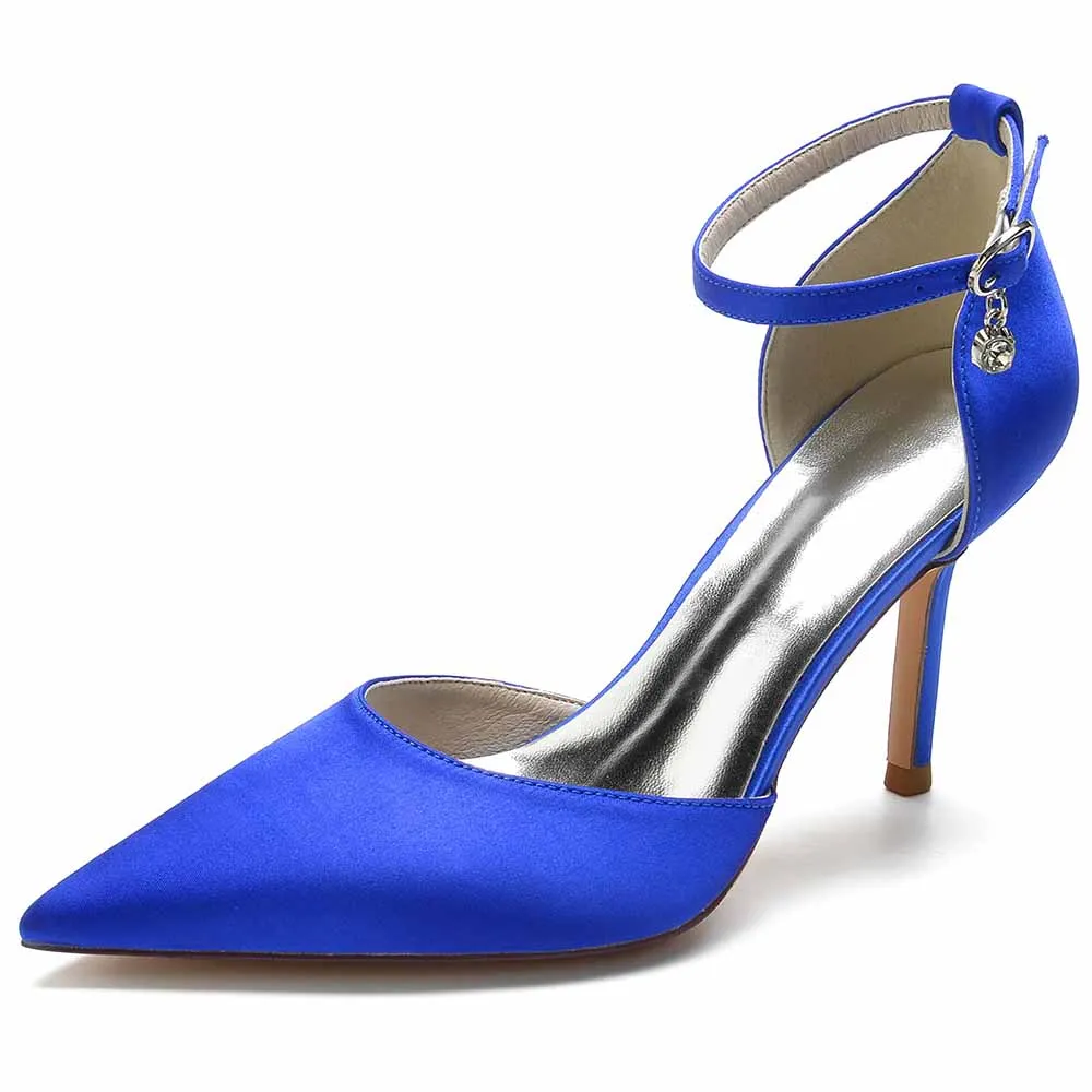 Womens Ankle Strap Pumps Party Heels Formal Dress Shoes