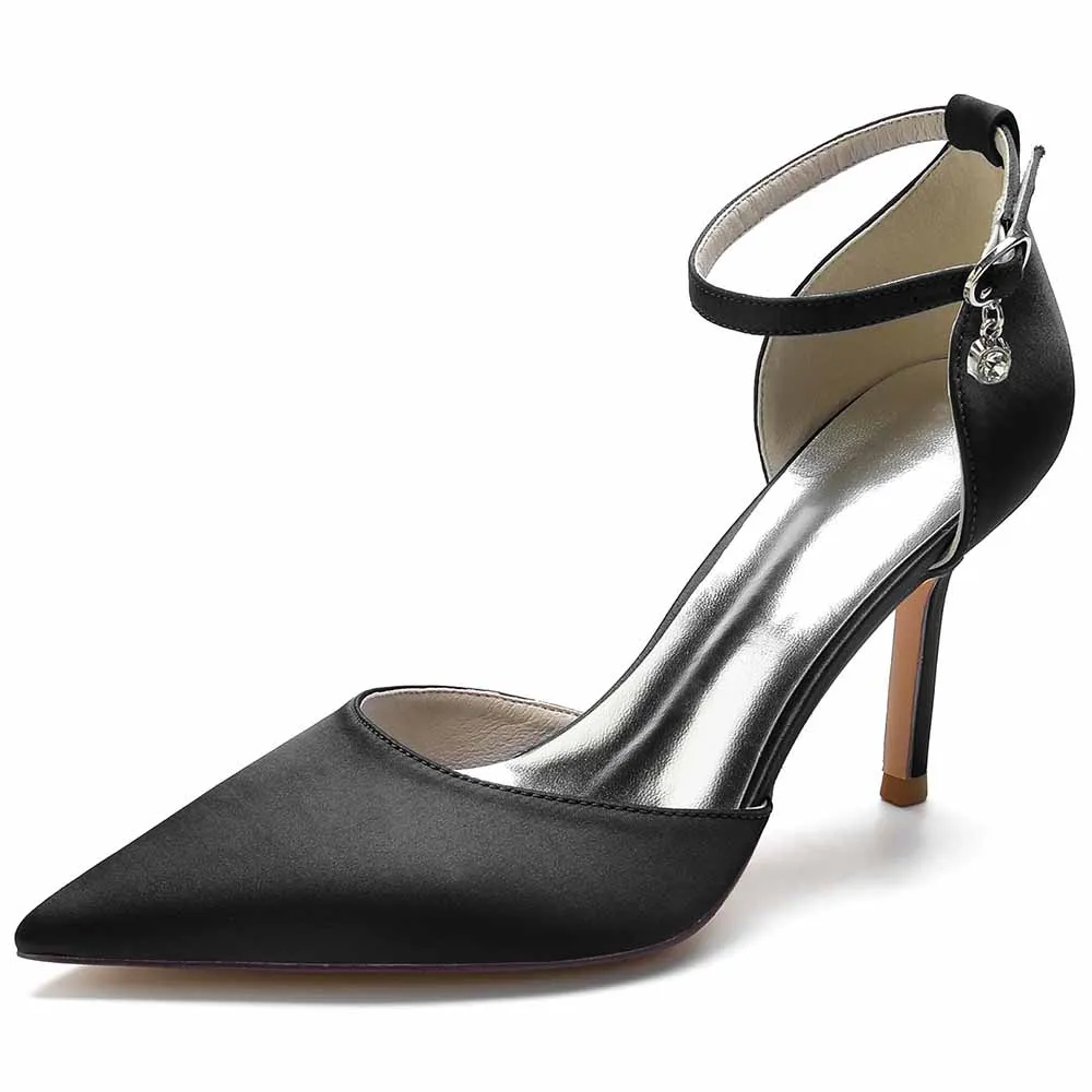 Womens Ankle Strap Pumps Party Heels Formal Dress Shoes