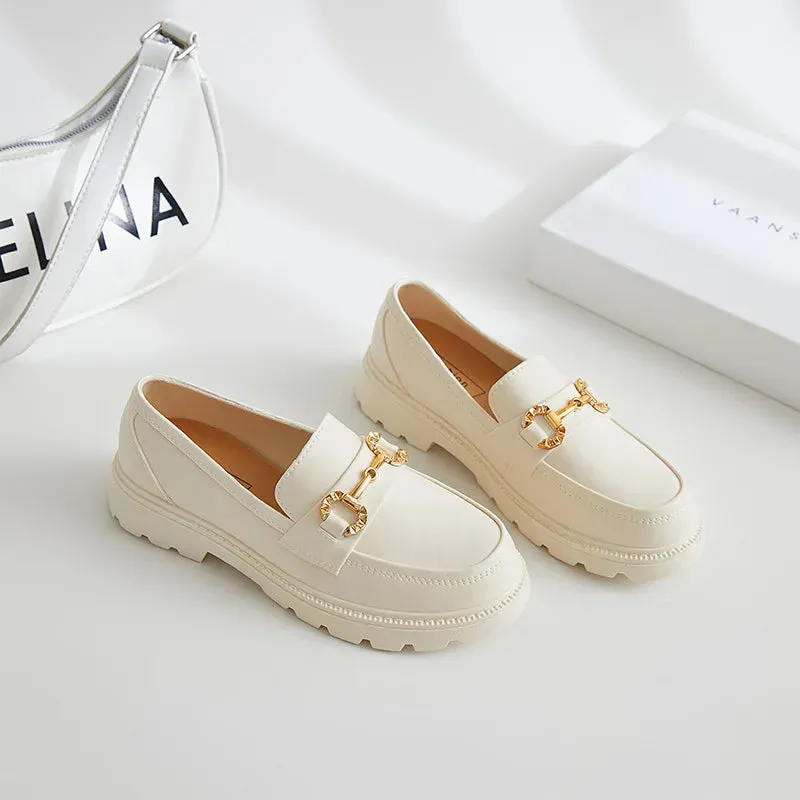 Women's Autumn Loafers – British Style Platform Mary Jane Shoes, Low Heels for Lolita Fashion, JK Uniform, Daily Leisure, and Commuting