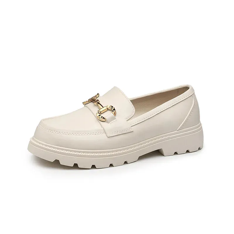 Women's Autumn Loafers – British Style Platform Mary Jane Shoes, Low Heels for Lolita Fashion, JK Uniform, Daily Leisure, and Commuting