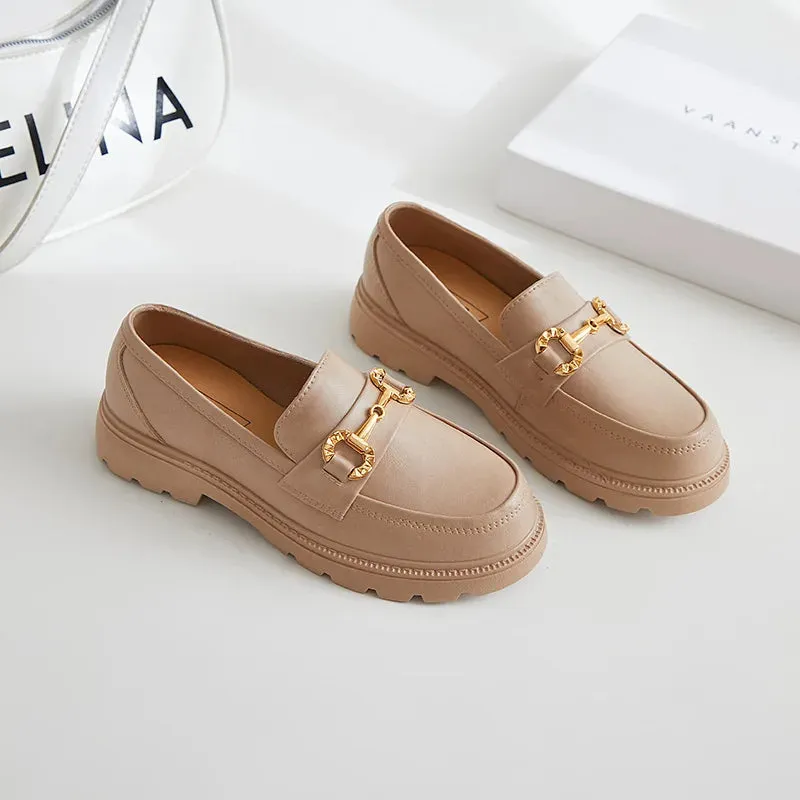 Women's Autumn Loafers – British Style Platform Mary Jane Shoes, Low Heels for Lolita Fashion, JK Uniform, Daily Leisure, and Commuting
