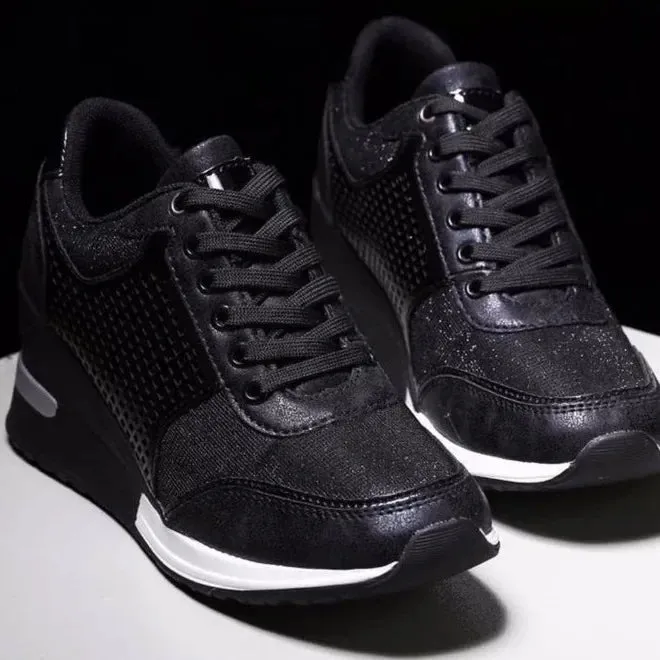 Women's Handmade Platform Wedge Sneakers