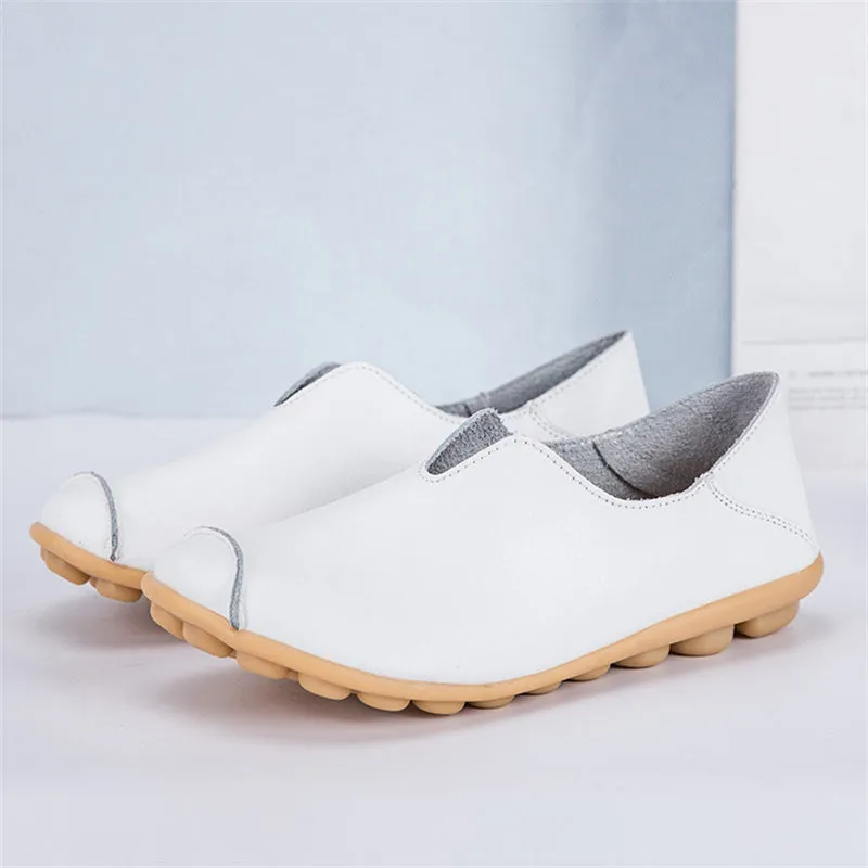 Women's Leisure Large Size Solid Flat Heels Loafers