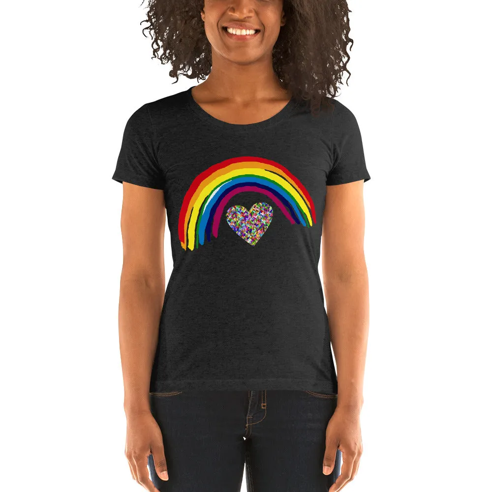 womens rainbow t shirt , funny woman rainbow sweetshirt