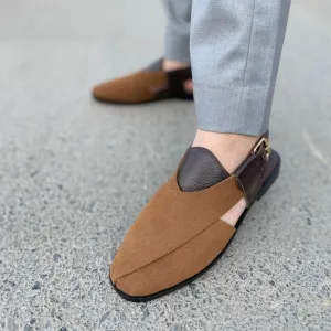 WS Pure leather Handmade Mustard Peshawari Chappal WS-869-00