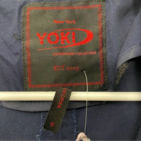 Yoki Cotton Utility Hoodie Jacket | Blue | Size S