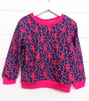 Ziggy Bolt Purple Jumper